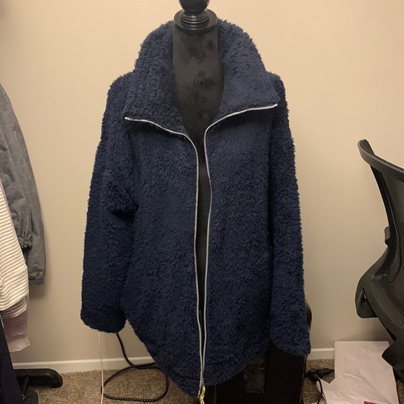 Lululemon Oh So Sherpa Jacket Navy 10 - Picture 2 of 9